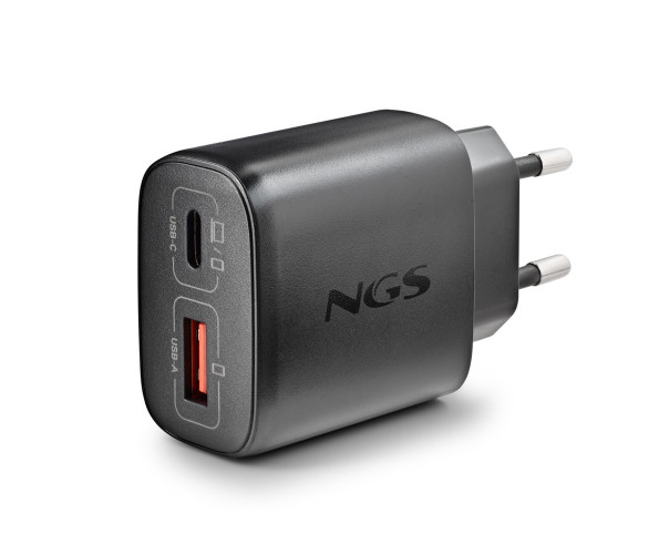 NGS - Carregador de Parede 45W USB-C USB-A EON45WBLACK-B2C – Alimentação – stockin.pt