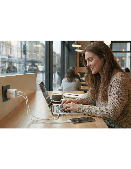 NGS - Carregador de Parede 45W USB-C USB-A EON45WWHITE-B2C – Alimentação – stockin.pt