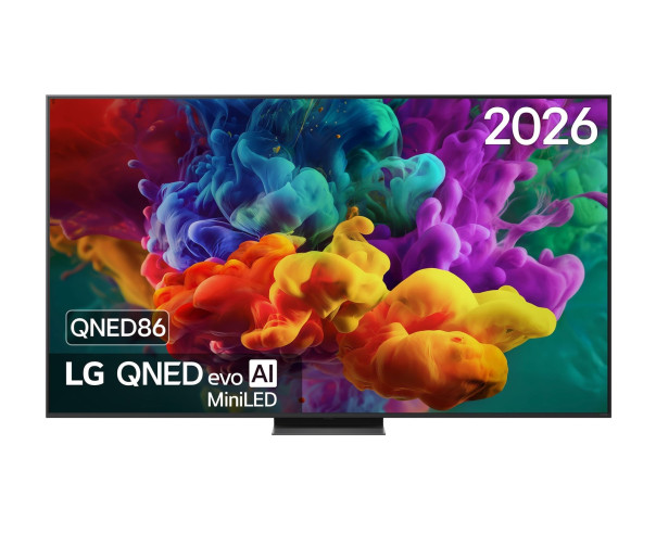 LG - Smart TV 86 QNED Mini-LED a8 Gen3 AI 4K WebOS26 86QNED86B6B.AEU – 75 a 100 Polegadas – stockin.pt