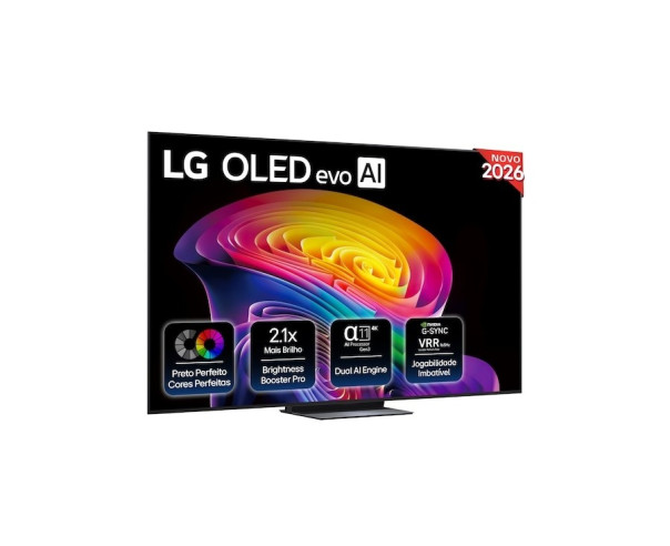LG - Smart TV 83 OLED Evo AI 4K a11Gen3 WebOS26 OLED83C6ELB.AEU – 75 a 100 Polegadas – stockin.pt