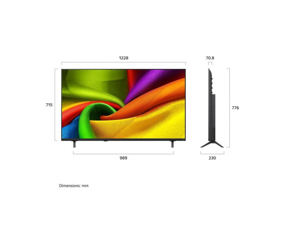 LG - Smart TV 55 NANO LED AI 4K WebOS26 55NU850B6LA.AEU – 40 a 64 Polegadas – stockin.pt