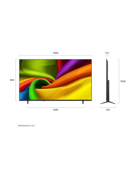 LG - LED NANO AI SmartTV 4K 75NU850B6LA.AEU – 75 a 100 Polegadas – stockin.pt
