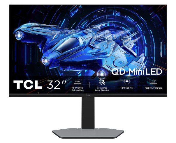 TCL - Monitor 32 QD-MiniLED QHD 180Hz HDR600nits 32G64 – Monitores de 28 a 32 – stockin.pt