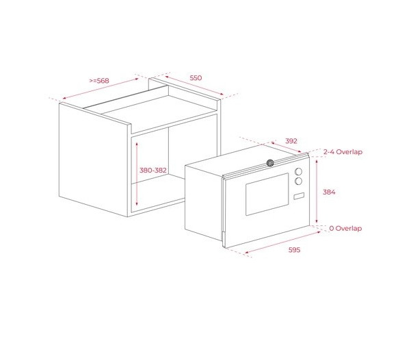TEKA - Microondas Encastre ML 825 TFL BK MAESTRO 112000003 – Micro-ondas – stockin.pt