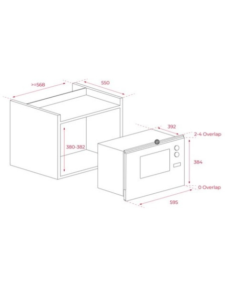TEKA - Microondas Encastre ML 825 TFL BK MAESTRO 112000003 – Micro-ondas – stockin.pt