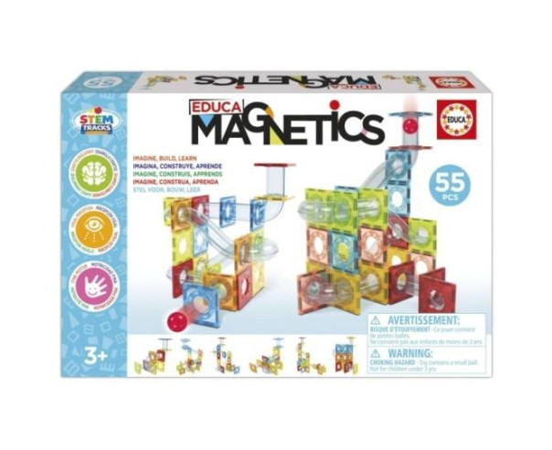 EDUCA - Jogo de Construção Magnetics Stem Tracks 55 Peças 20731