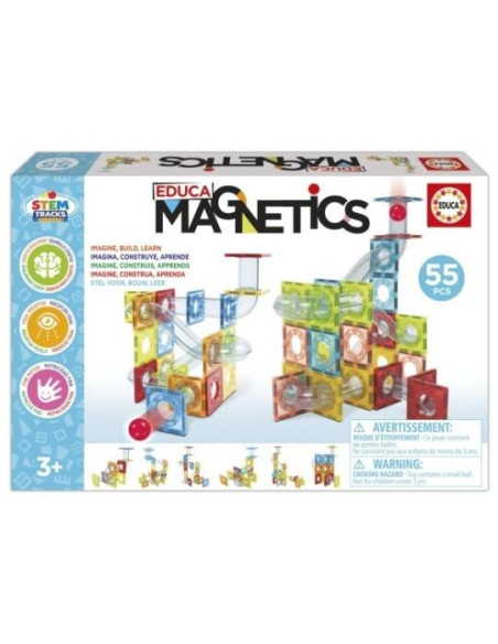 EDUCA - Jogo de Construção Magnetics Stem Tracks 55 Peças 20731