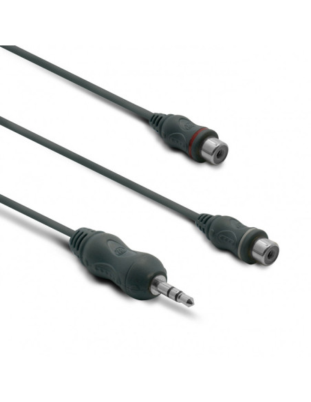 METRONIC -Adap. Jack Stereo 3.5mm F2 RCA M 360050 – Adaptadores e Cabos – stockin.pt