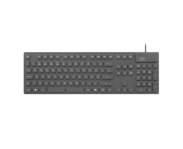 1LIFE - Teclado Cleanboard Black 1IFEKBCLEANBBK – Teclados e Kits – stockin.pt