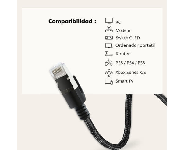METRONIC - Cabo Rede RJ 45 Categoria 8-3m 395632 – Rede – stockin.pt