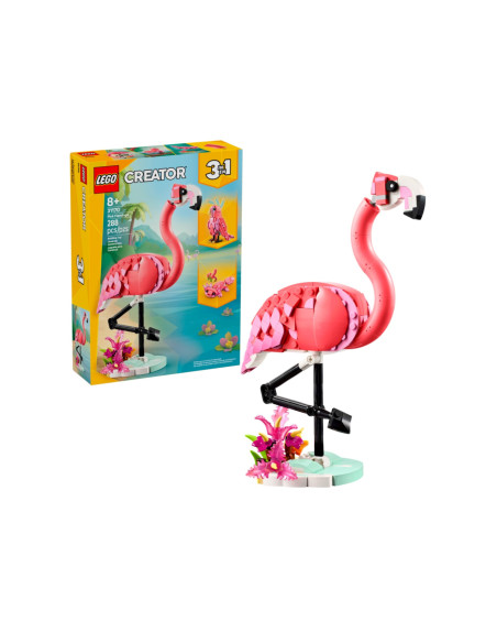 LEGO 31170 Animais Selvagens Flamingo Rosa – Creator 3in1 – stockin.pt