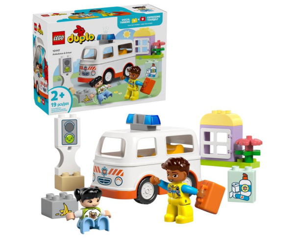 LEGO Ambulância e Condutor 10447 – DUPLO – stockin.pt