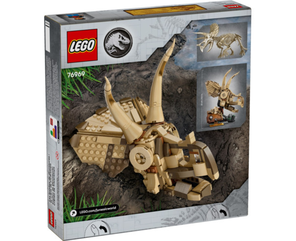 LEGO Fosséis Cranio Triceratops 76969 – Jurassic World – stockin.pt