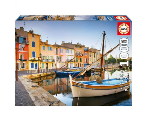 EDUCA - Puzzle 1000 Porto de Martigues, Provença 19928 – Adultos – stockin.pt