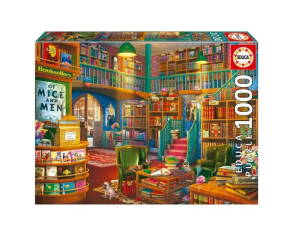 EDUCA - Puzzle 1000 Livraria 19925 – Adultos – stockin.pt