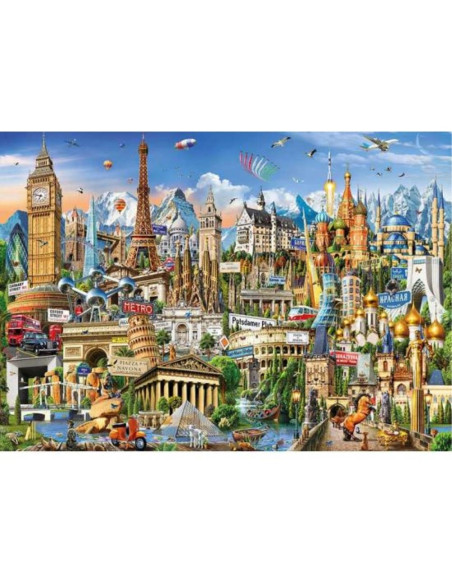 EDUCA - Puzzle 2000 Símbolos da Europa 17697 – Adultos – stockin.pt