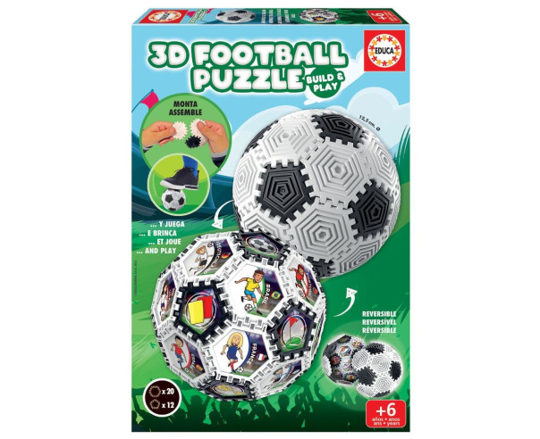 EDUCA - Puzzle 3D Futebol 19210 – Didáticos – stockin.pt