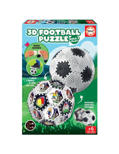EDUCA - Puzzle 3D Futebol 19210 – Didáticos – stockin.pt
