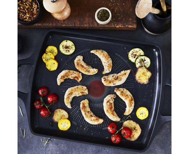 TEFAL -Tabuleiro Grill Robusto Ind. 26x32 E2499844 – Frigideiras e Grelhadores – stockin.pt
