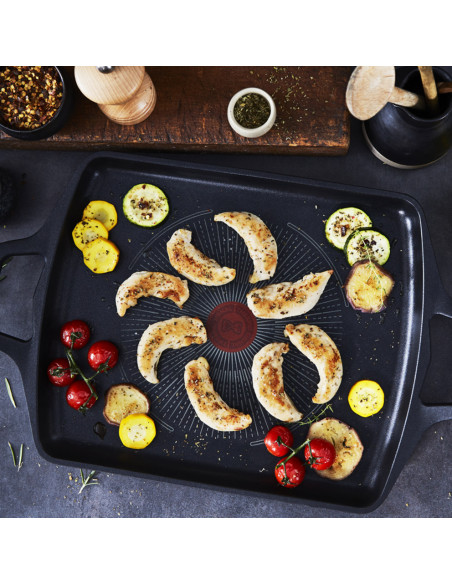 TEFAL -Tabuleiro Grill Robusto Ind. 26x32 E2499844 – Frigideiras e Grelhadores – stockin.pt