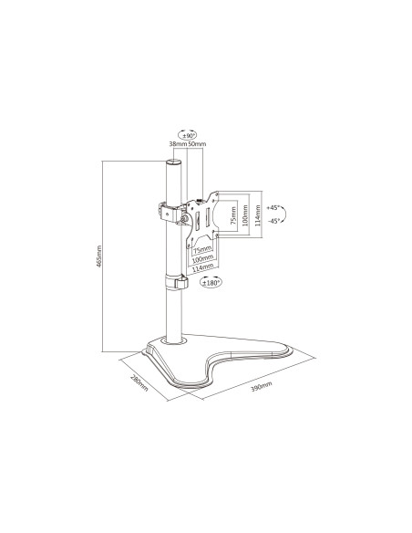 EQUIP - Suporte de Mesa Monitor 650122 – Suportes Monitor – stockin.pt