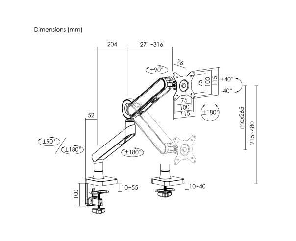 EQUIP - Suporte Monitor 1735 Desk Mount 650184 – Suportes Monitor – stockin.pt