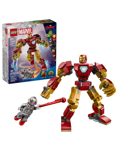 LEGO Robô do Iron Man contra Ultron 76307 – Super Heroes – stockin.pt