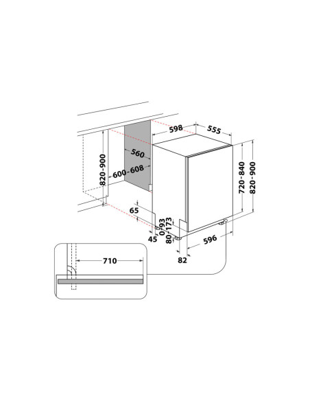 WHIRLPOOL - Máq. Lavar Loiça W8I HP42 LSC – Lavar Loiça Encastre - 60Cm – stockin.pt