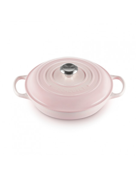 LE CREUSET - Caçarola Baixa Evol.26 Shell Pink 21180267774430 – Ferro Fundido – stockin.pt
