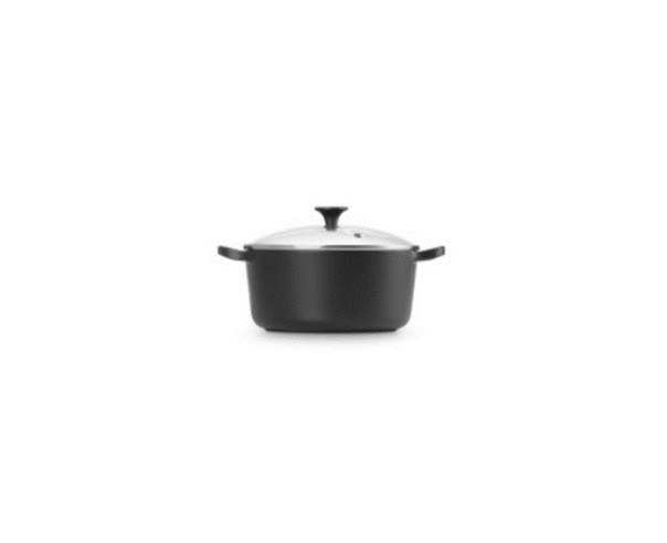 LE CREUSET - Caçarola Red. c Tampa Cristal 22 Preto Matte 27001220000461 – Ferro Fundido – stockin.pt