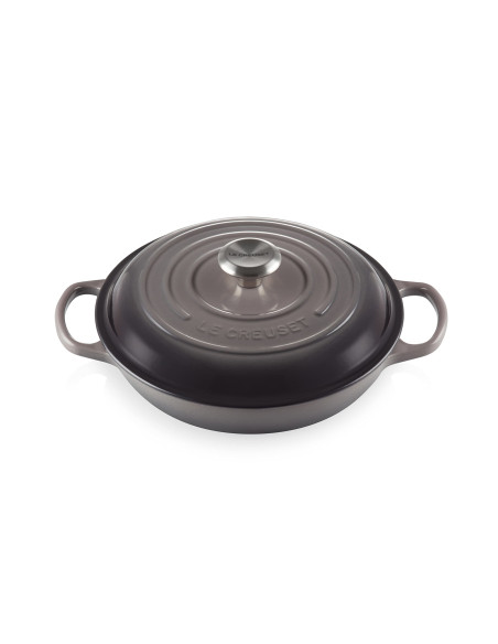 LE CREUSET - Caçarola Baixa 30cm Flint 21180304442430 – Ferro Fundido – stockin.pt