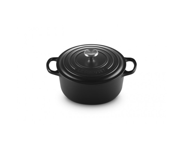LE CREUSET - Cocotte Red. Signature 22 Negro Mate 21177220000430 – Ferro Fundido – stockin.pt