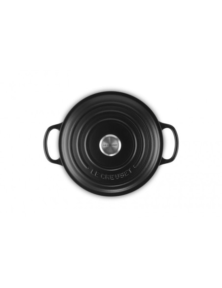 LE CREUSET - Cocotte Red. Signature 22 Negro Mate 21177220000430 – Ferro Fundido – stockin.pt
