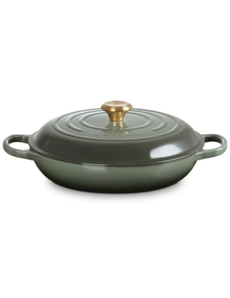 LE CREUSET - Caçarola Baixa Signature 30 Thyme 21180301734441 – Ferro Fundido – stockin.pt