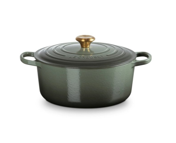 LE CREUSET - Cocotte Red. Signature 28 Thyme 21177281734441 – Ferro Fundido – stockin.pt