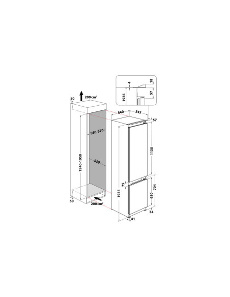 WHIRLPOOL - Combinado BI WHC20 T352 – Combinados Encastre – stockin.pt