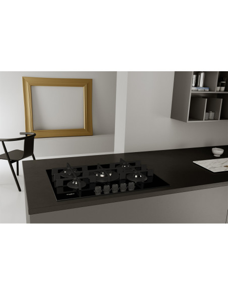 WHIRLPOOL - Placa Cristal Gás GOWL 728NB – Placas – stockin.pt