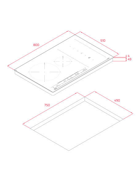TEKA - Placa IZS 86630 MST BK 112500030 – Placas – stockin.pt