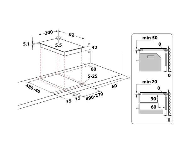 HOTPOINT - Placa HRD 5030 B HOB – Placas – stockin.pt