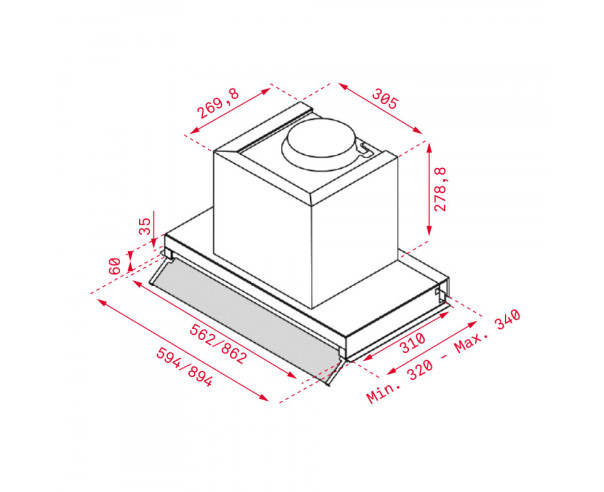TEKA - Chaminé INTEGRA 66750 POS 113100000 – Chaminés – stockin.pt