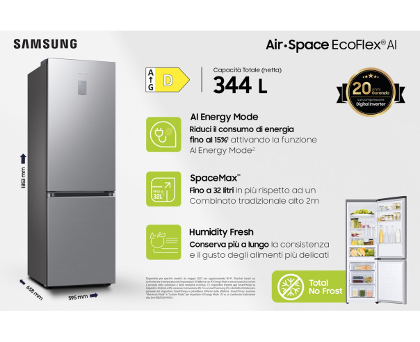 SAMSUNG - Combinado RB34C671DS9EF – Combinados – stockin.pt