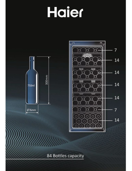 Garrafeira Haier Hws-84-ga – Frigorífico 1 Porta – stockin.pt