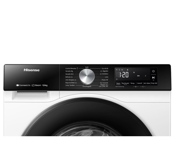 HISENSE - Máq. LavarSecar Roupa WD3S8045BW3 – Lavar e Secar Roupa – stockin.pt