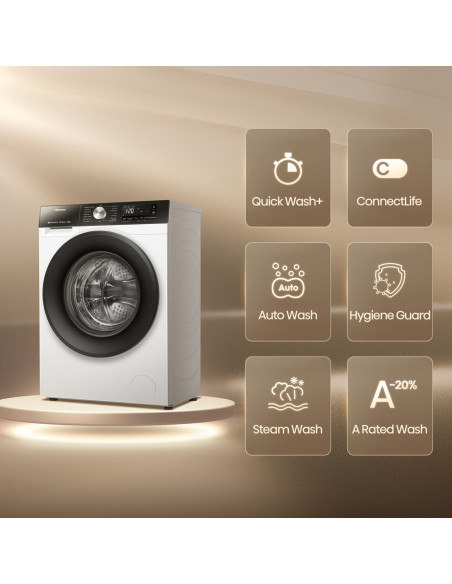 HISENSE - Máq. LavarSecar Roupa WD3S8043BW3 – Lavar e Secar Roupa – stockin.pt