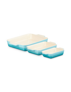 LE CREUSET - Set Bandeja Rect. Classic Caribe 192632cm 91035700490000 – Cerâmica de Grés – stockin.pt 2