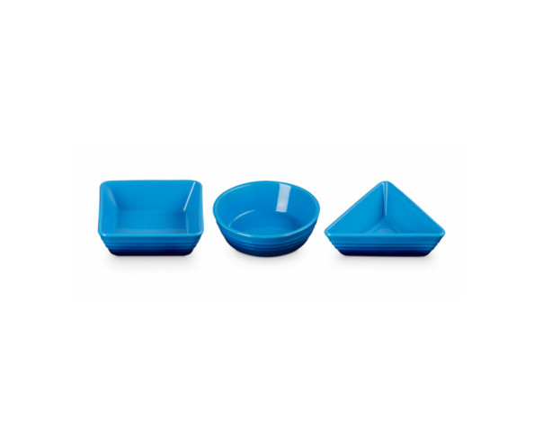 LE CREUSET - Set 3 Pratos Peq. Azure 79181002200000 – Cerâmica de Grés – stockin.pt