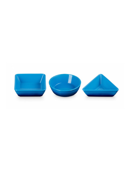LE CREUSET - Set 3 Pratos Peq. Azure 79181002200000 – Cerâmica de Grés – stockin.pt