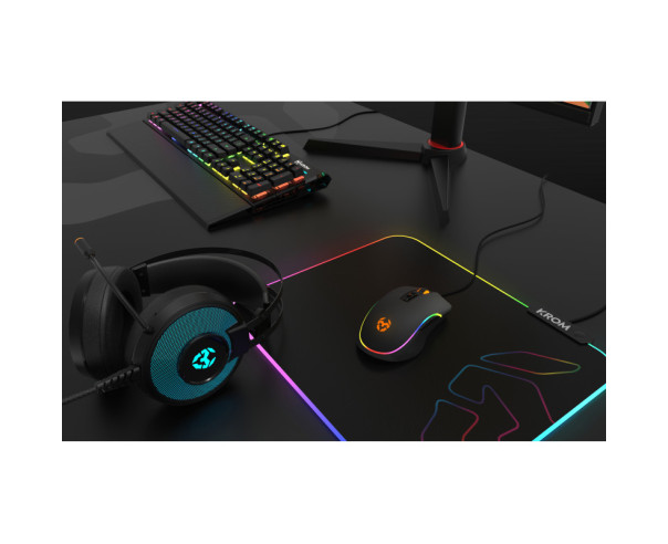 KROM - Tapete Rato Gaming NXKROMKNTRGB – Tapetes de Rato – stockin.pt