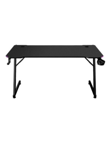 ALPHA GAMER - Secretária Gemina RGB Black AGGEMINARGBBK – Mesas Gaming – stockin.pt