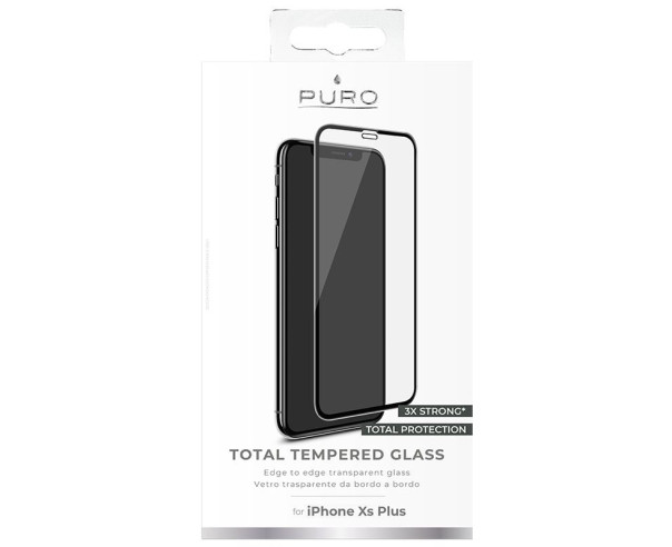 PURO - Vidro Temp iPhone X 6.5 SDGFSIPHONEX65BLK – Películas – stockin.pt